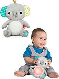 Bright Starts Hug-a-bye Baby musikaliskt gosedjur, elefant, från Toyspace