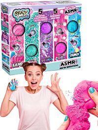 Crazy Sensations ASMR Mix-in 5 Pack med fem burkar doftande slime och sand