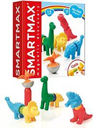 SmartMax My First Dinosaurs, magnetiskt lekset med stora extra kraftiga delar och dinosauriefigurer för de yngsta barnen