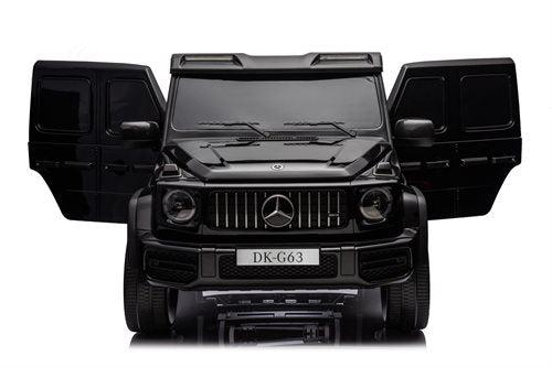 Svart Mercedes AMG G63 XXL-elbil för barn med två säten