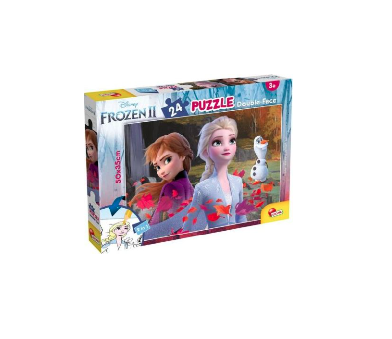 Disney Frost golvpussel med Elsa och Anna, 2-i-1-set om totalt 24 bitar