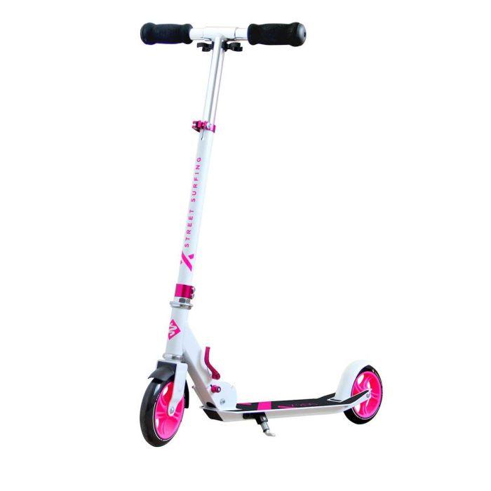 Rosa Streetsurfing 145 sparkcykel med stora hjul för barn